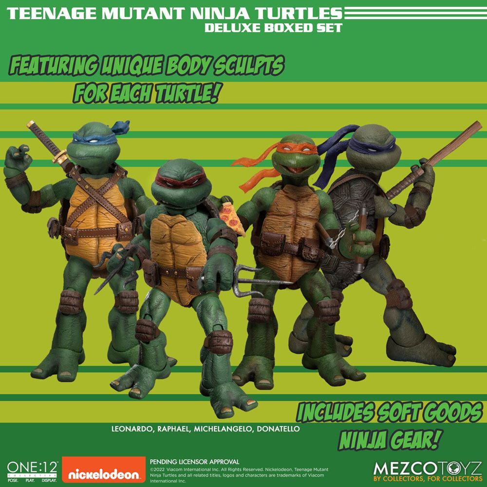 Teenage Mutant Ninja Turtles XL Actionfiguren Deluxe Box Set 17 cm MEZ75514 696198755145