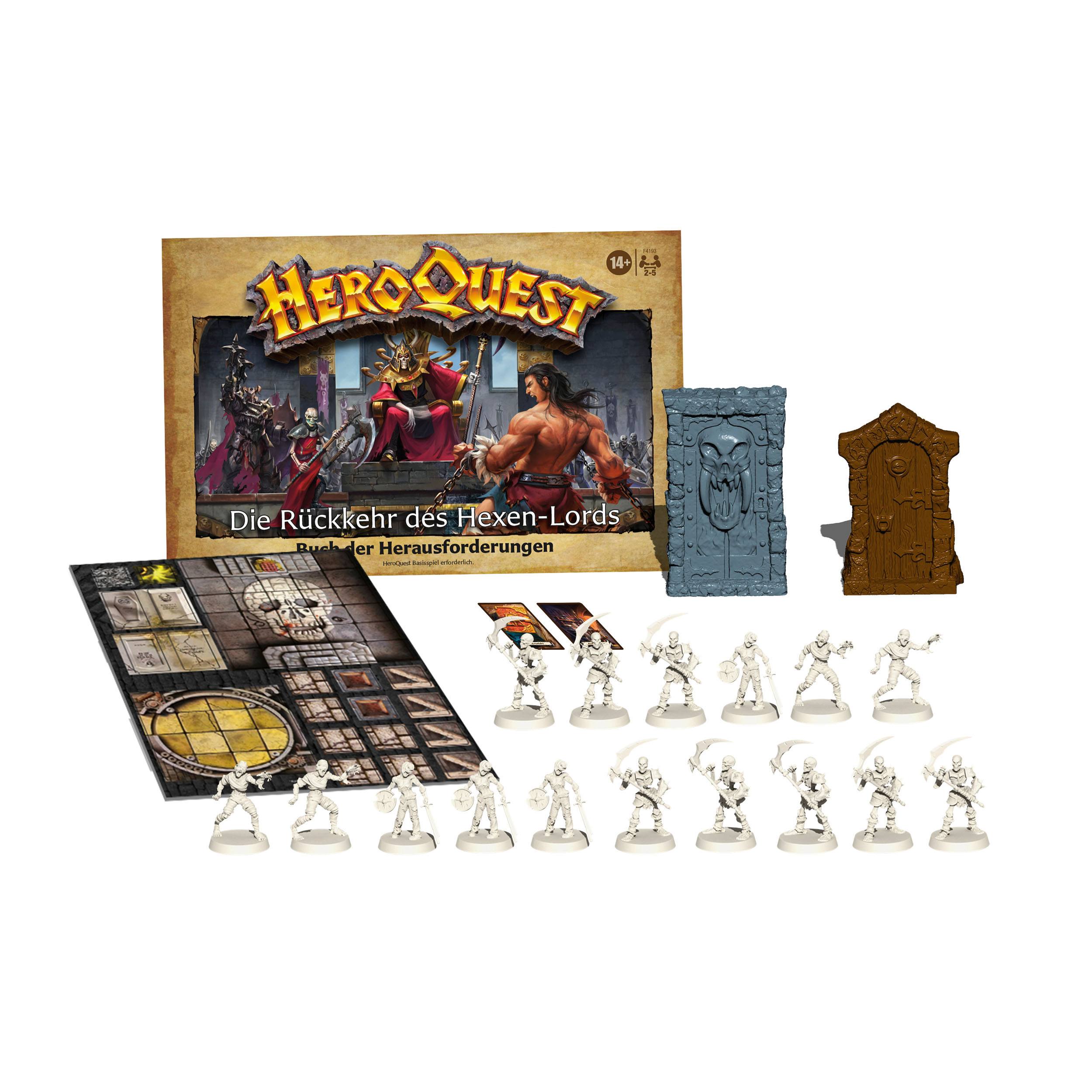 HeroQuest Brettspiel-Erweiterung Die Rückkehr des Hexen-Lords Abenteuerpack deutsch F4193100 5010993938827