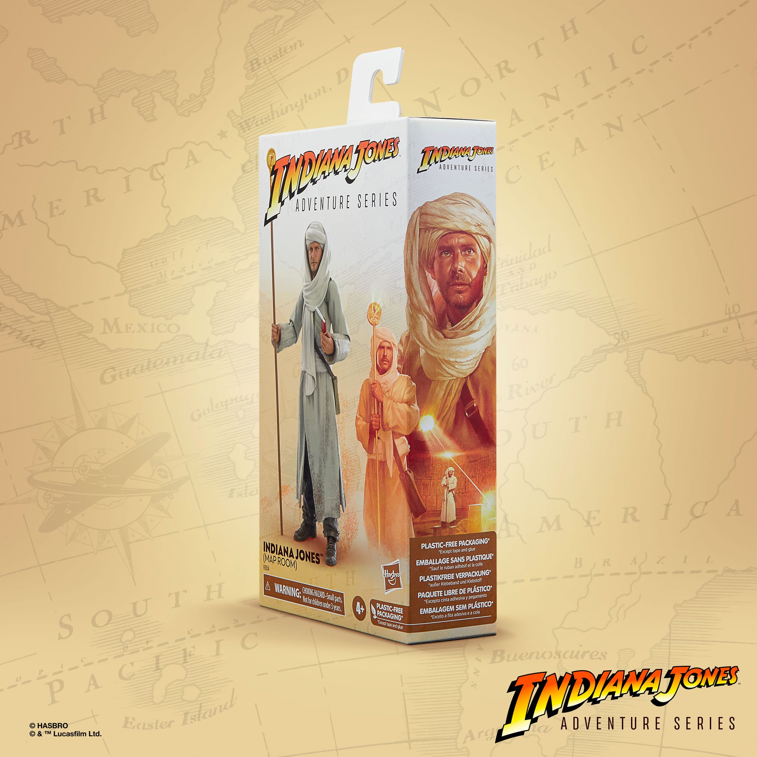 Indiana Jones Adventure Series Actionfigur Indiana Jones (Map Room) (Jäger des verlorenen Schatzes) 15 cm HASF6054 5010994164805