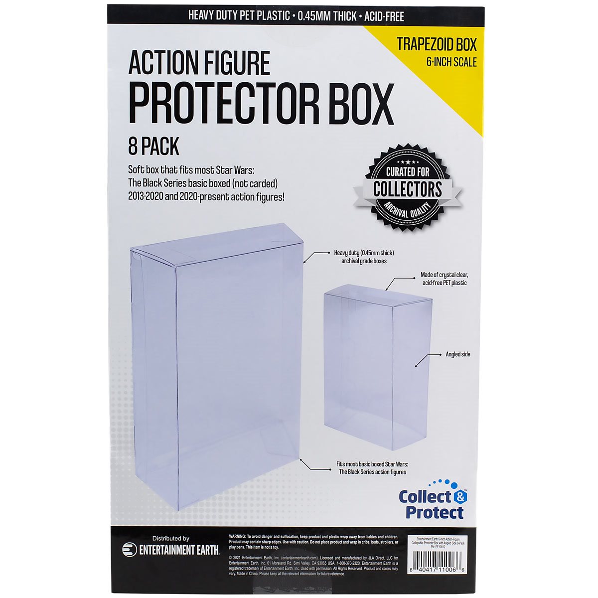 Action Figure Protector Box (8/Pack) f. Star Wars Black Series 6" Colorline f. Standardfiguren  EE10012 840417110066