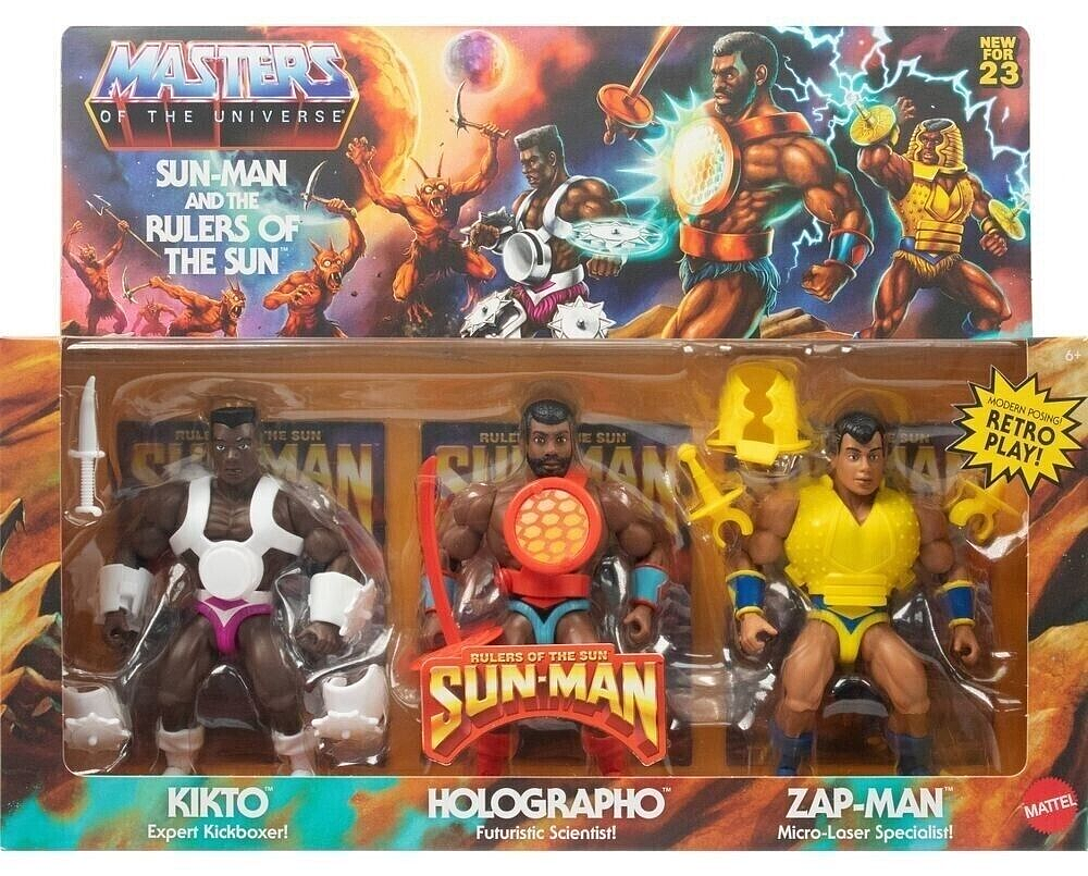 Masters of the Universe Sun-Man and Rulers of the Sun Action Figure Set 3-Pack HPR07 19473516554