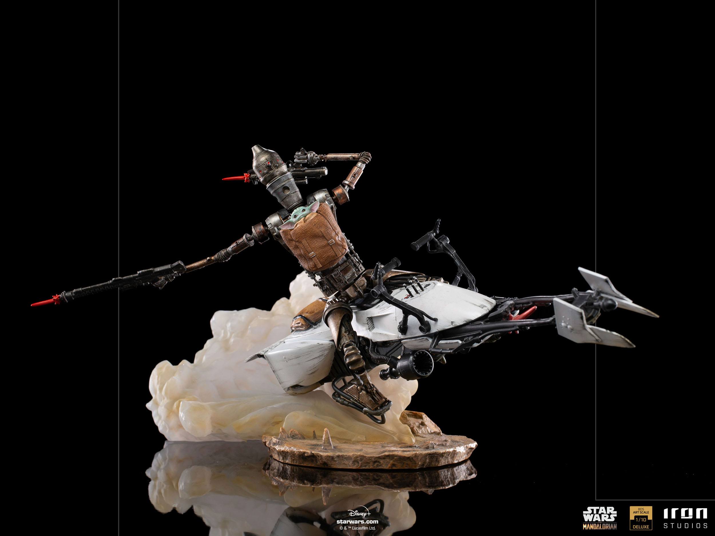 Star Wars The Mandalorian Deluxe Art Scale Statue 1/10 IG-11 & The Child 20 cm  LUCSWR47021-10 609963128235