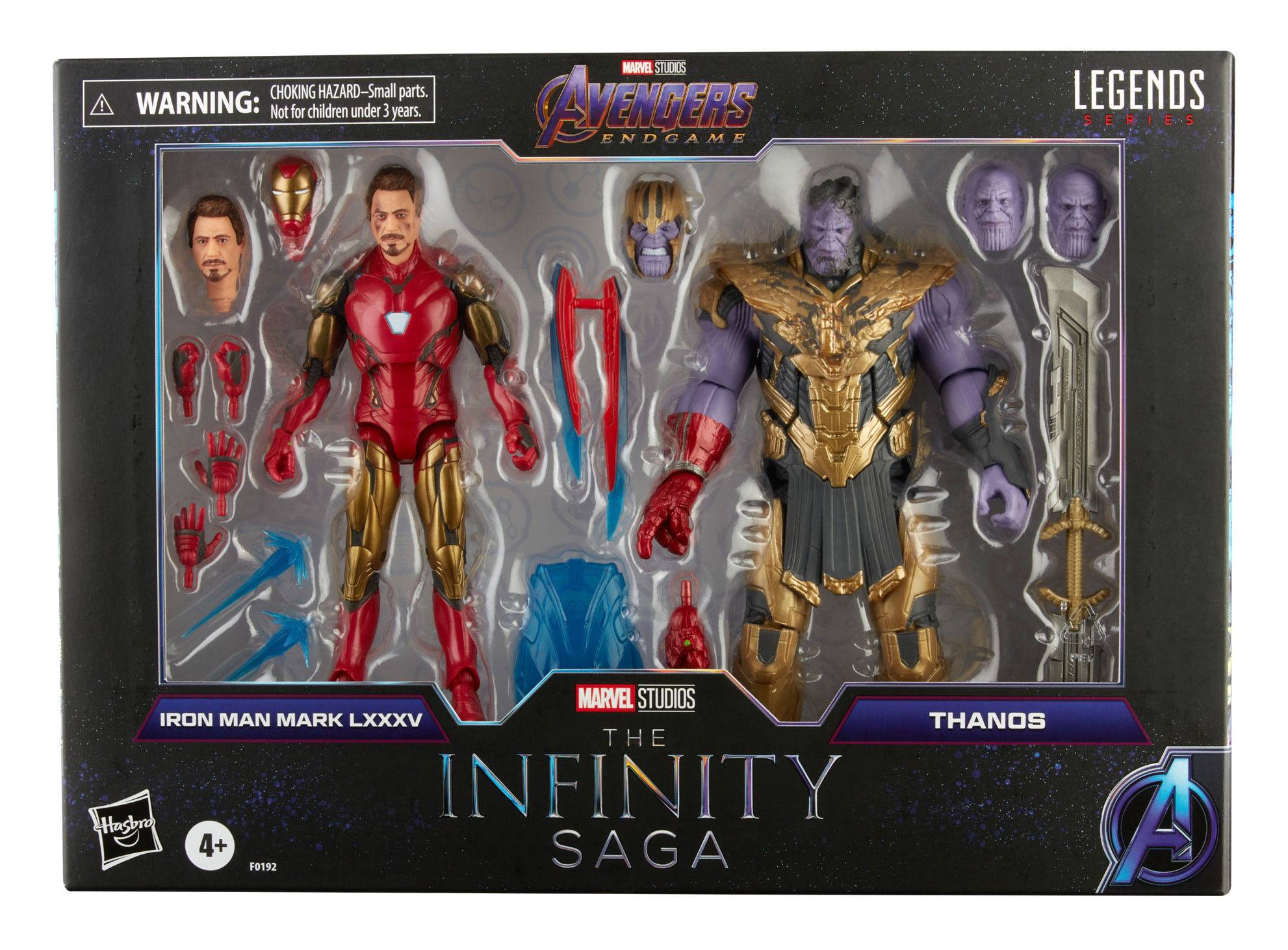 The Infinity Saga Marvel Legends Series Actionfiguren 2-Pack 2021 Iron Man & Thanos (Endgame) 15 cm F01925L0 5010993842353