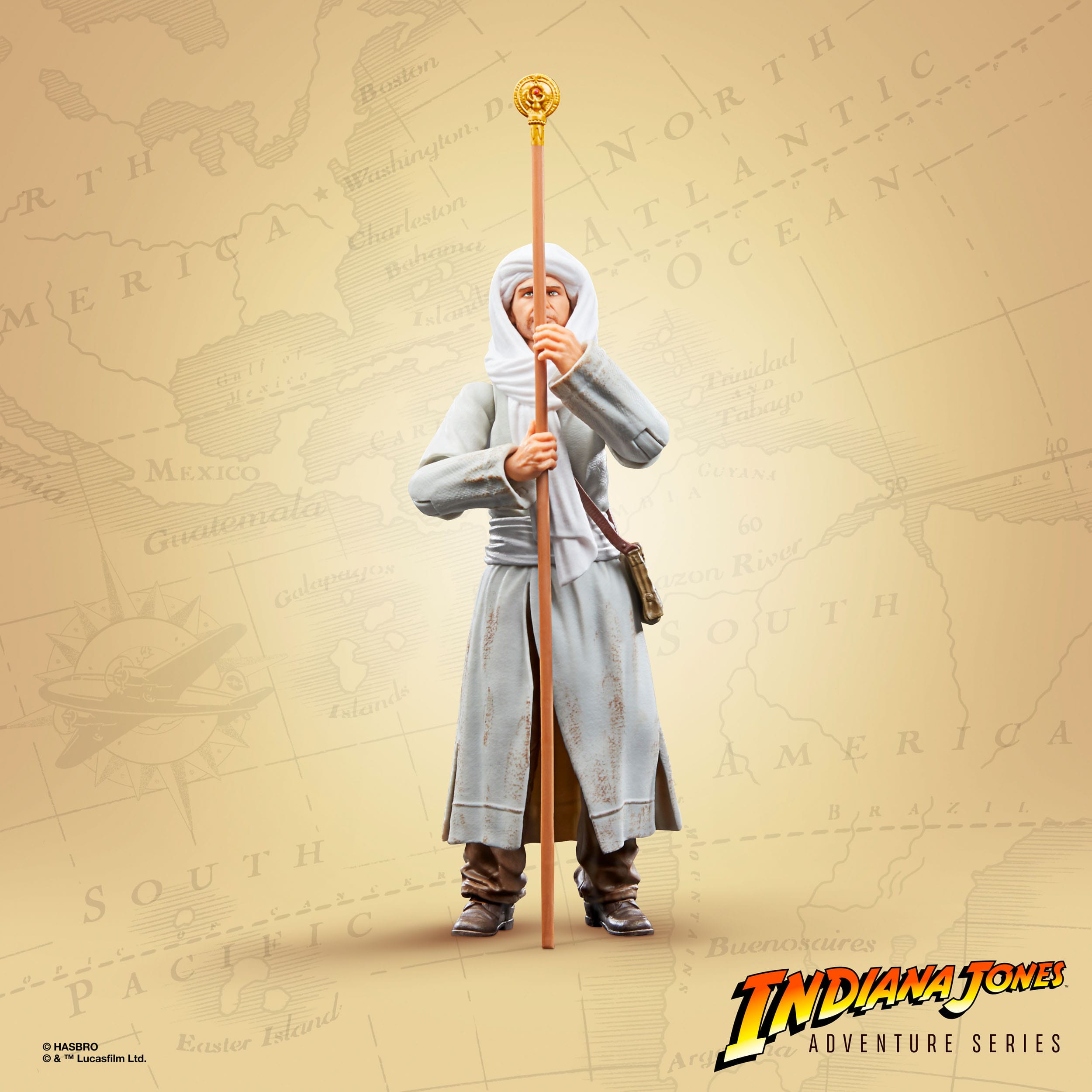 Indiana Jones Adventure Series Actionfigur Indiana Jones (Map Room) (Jäger des verlorenen Schatzes) 15 cm HASF6054 5010994164805