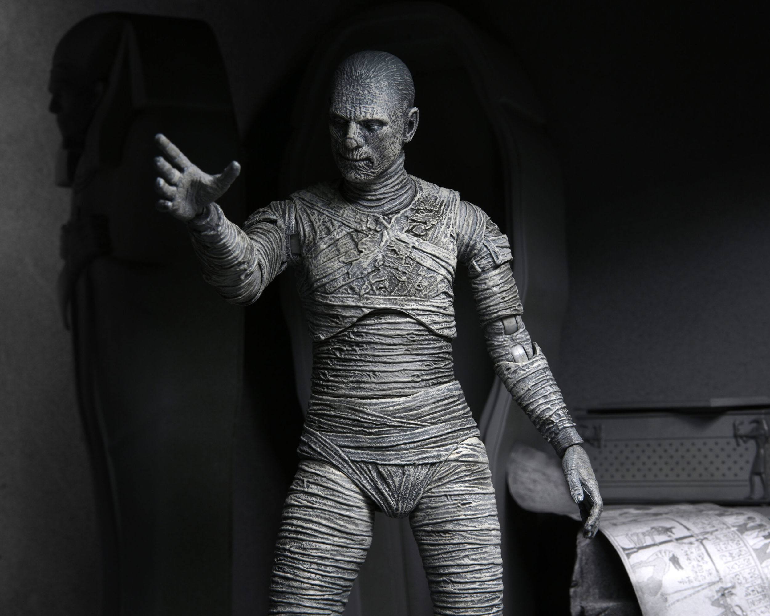 Universal Monsters Actionfigur Ultimate The Mummy (Black & White) 18 cm NECA04812 634482048122