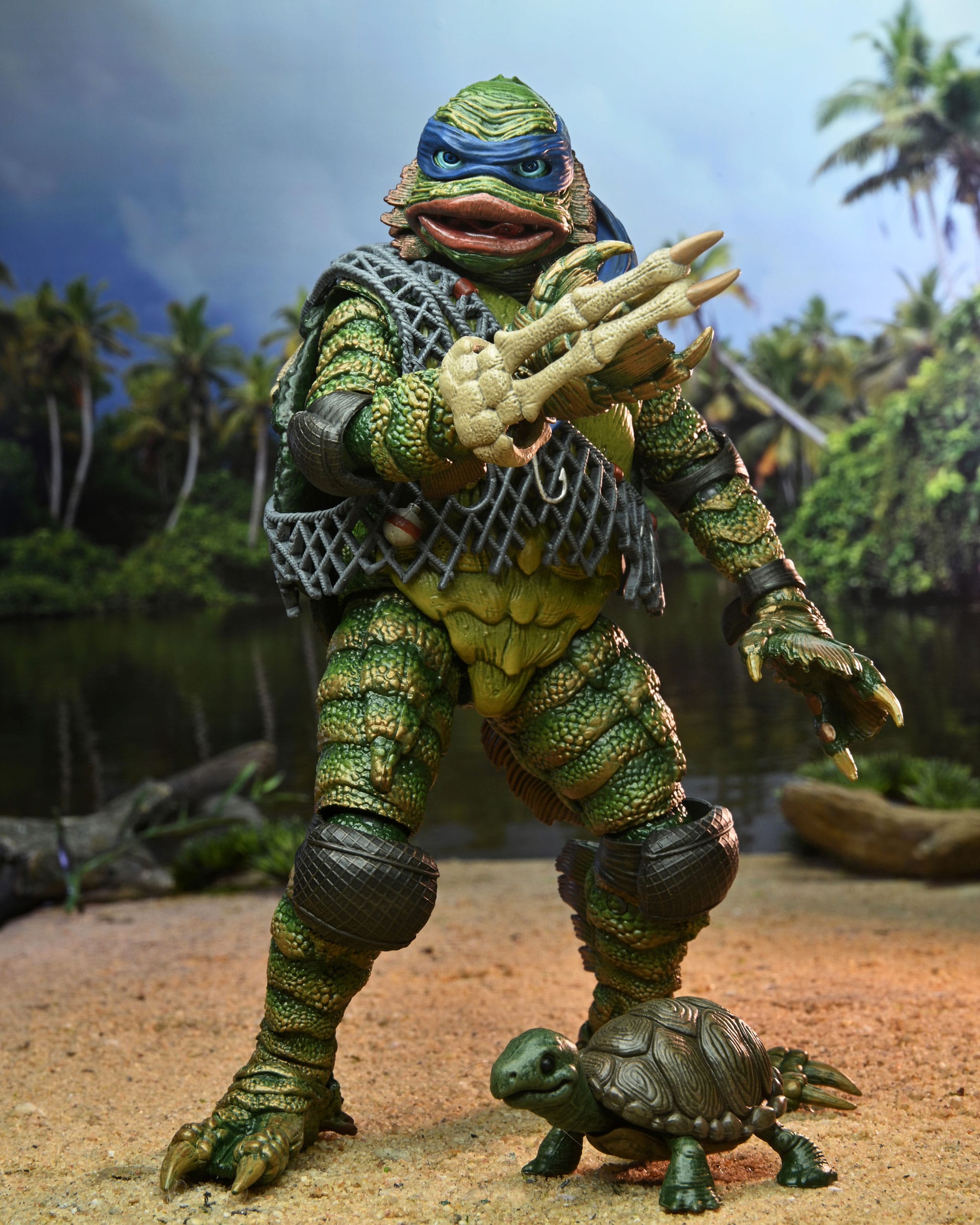 Universal Monsters x Teenage Mutant Ninja Turtles Scale Actionfigur Leonardo as the Creature 18 cm NECA54301 634482543016
