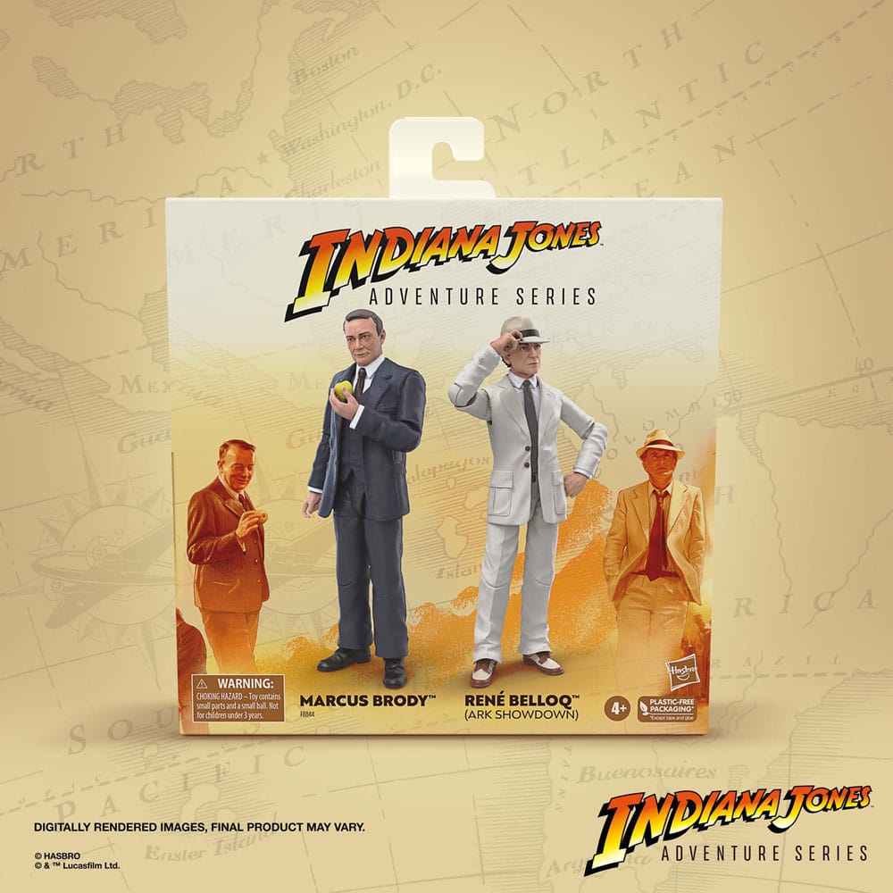 Indiana Jones Adventure Series Actionfiguren Marcus Brody & René Belloq (Ark Showdown) (Jäger des verlorenen Schatzes) 15 cm F88445L0 5010996179593