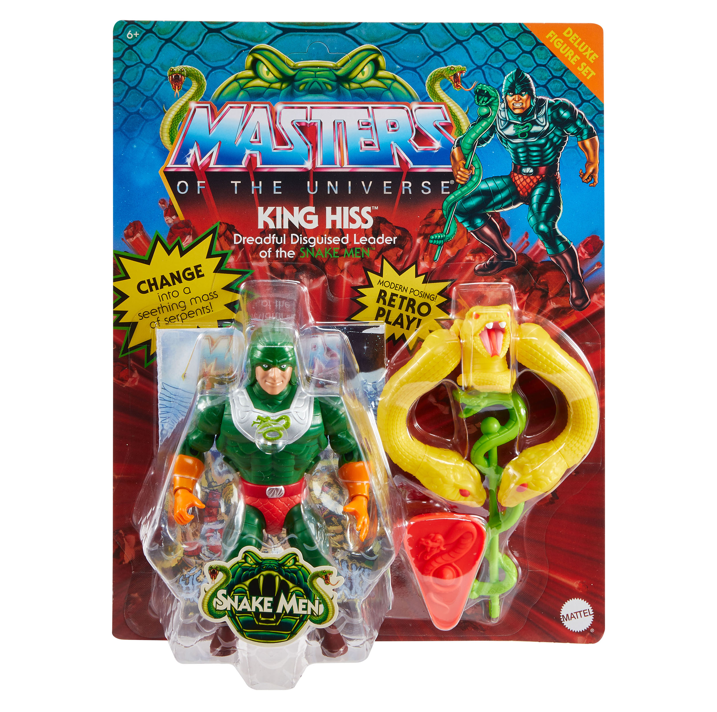 US Import!!! Masters of the Universe Origins Deluxe Actionfigur King Hiss 14 cm MATTHKM80 0194735104246